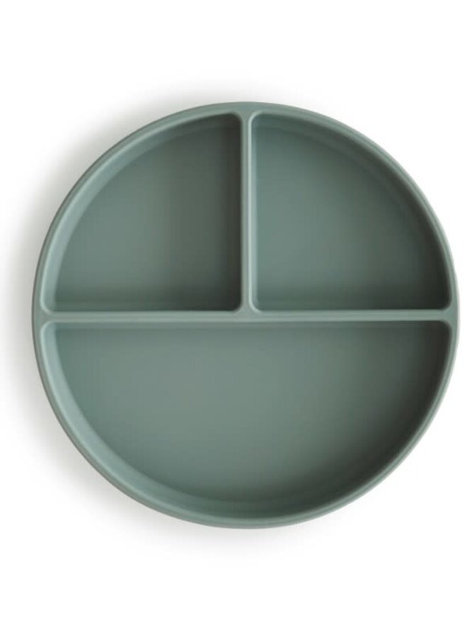 Mushie - Silicone divider plate - Cambridge Blue