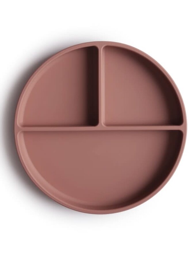 Mushie - Silicone plate - Cloudy Mauve