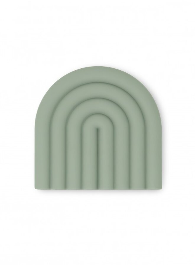 Mushie - Teether Rainbow - Cambridge blue
