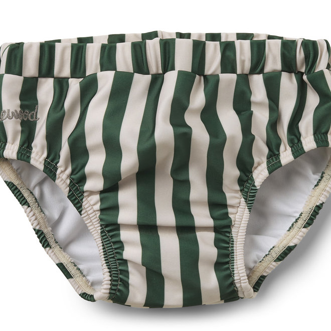 Liewood - Frej Baby swim pants - Garden green stripe