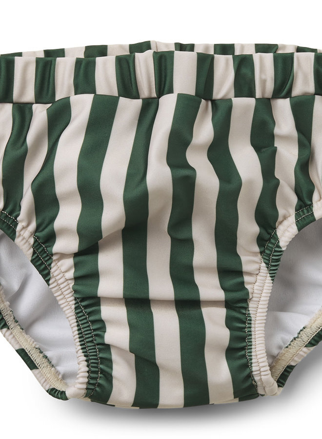 Liewood - Frej Baby swim pants - Garden green stripe