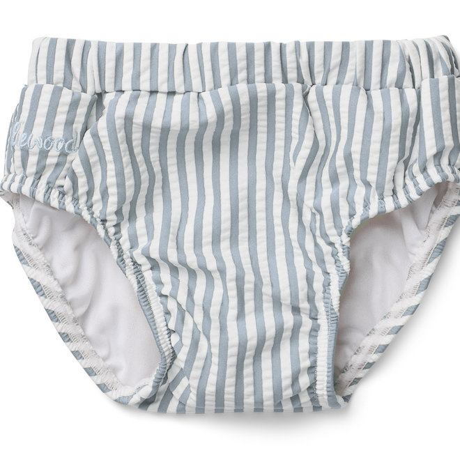 Liewood - Frej Baby swim pants - Sea Blue stripe
