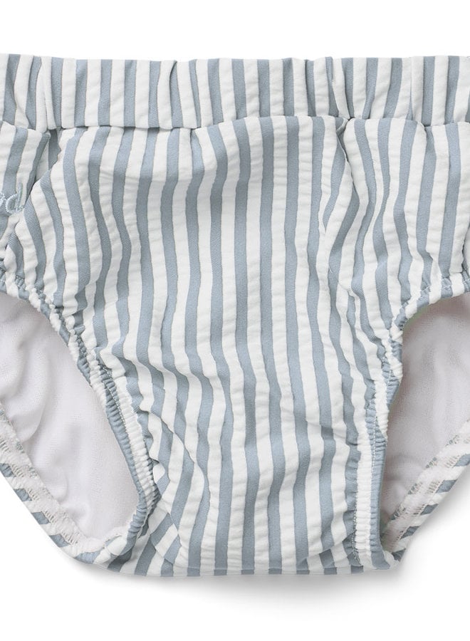 Liewood - Frej Baby swim pants - Sea Blue stripe