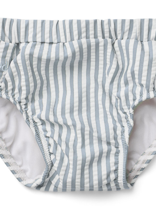 Liewood - Frej Baby swim pants - Sea Blue stripe