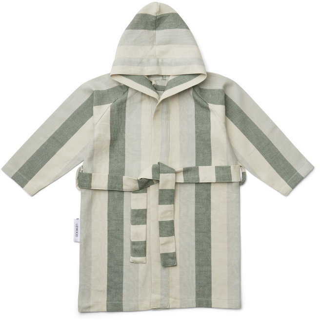 Liewood - Dana Bathrobe - Garden green/sandy/dove blue