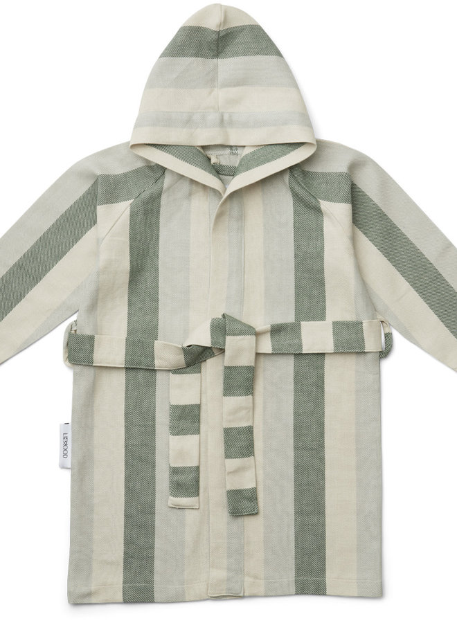 Liewood - Dana Bathrobe - Garden green/sandy/dove blue