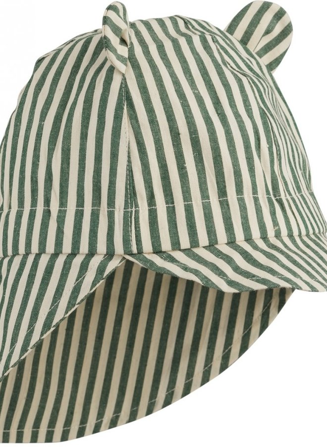 Liewood - Gorm sun hat - Garden green/sandy