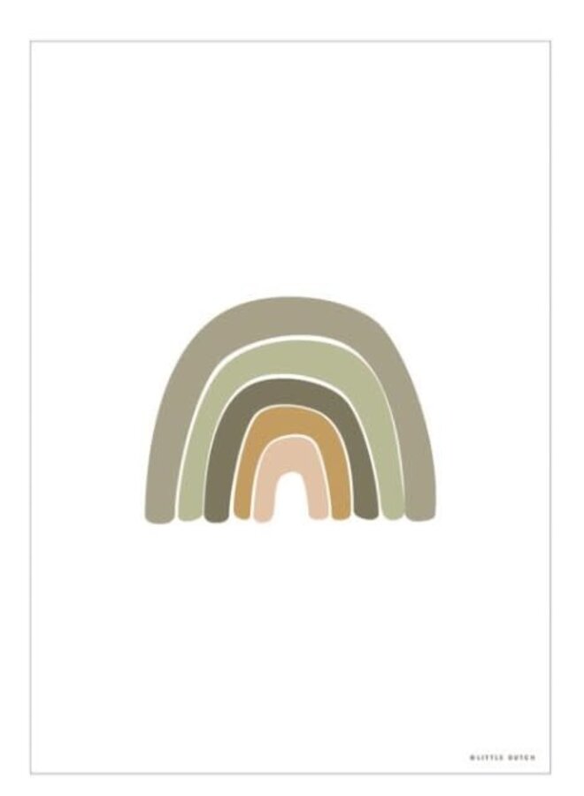 Little Dutch - Poster A3 - Horizon olive