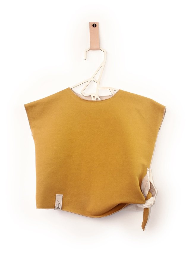 BONNIE & THE GANG - Millie knotted t-shirt - Terry ochre