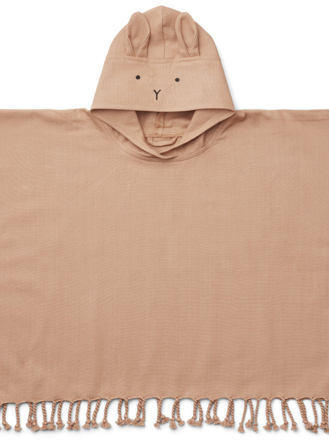 Liewood - Otis poncho - Rabbit tuscany rose