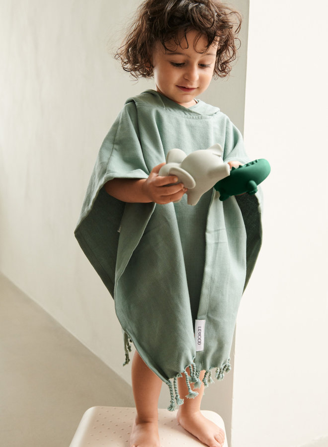 Liewood - Otis poncho - Rabbit peppermint