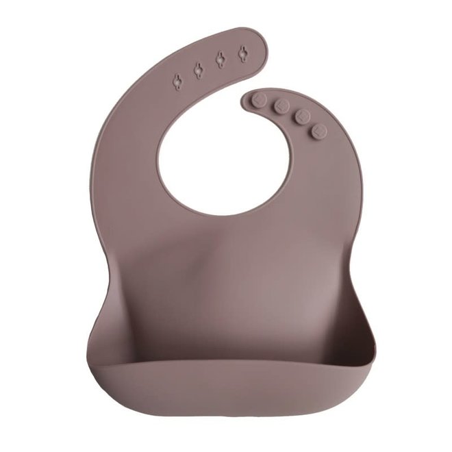 Mushie - Silicone bib - Warm taupe