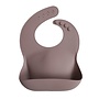 Mushie - Silicone bib - Warm taupe