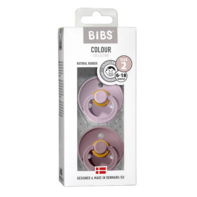 Bibs - Fopspeen Duo pack - Lilac / Heather