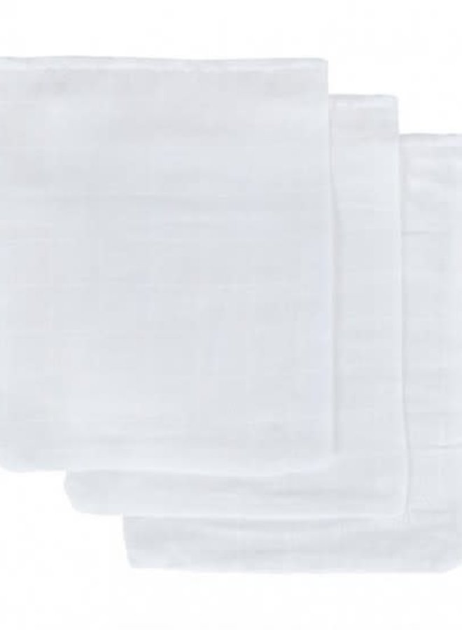 Mythos - Katoenen washandjes - Wit (3 pack)