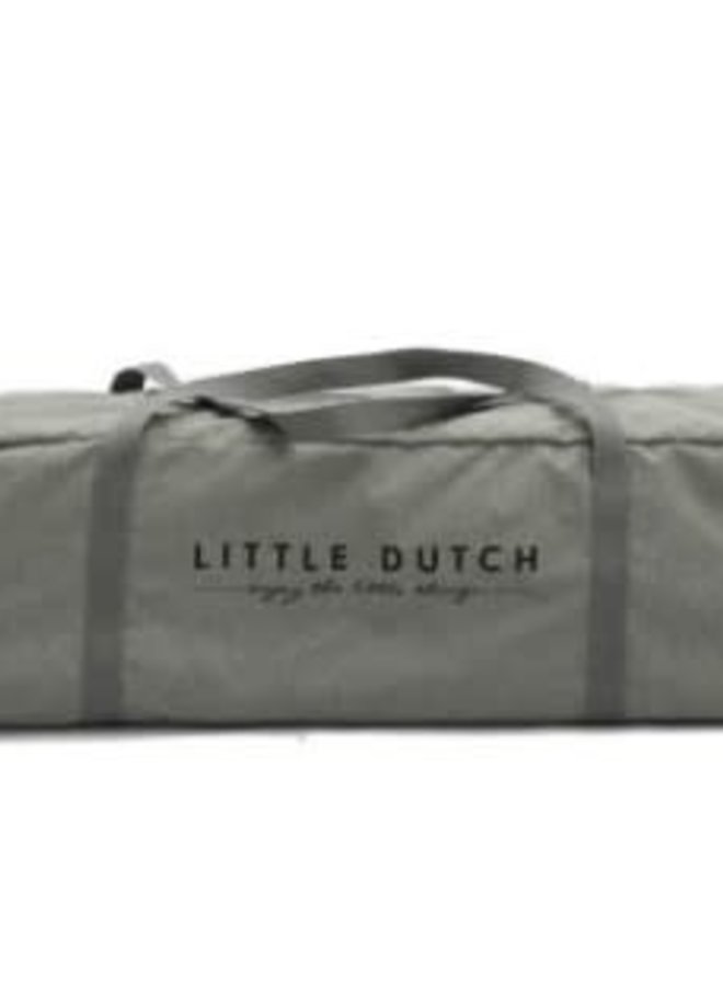 Little Dutch - Little Dutch Reisbed in tas - Olijf groen