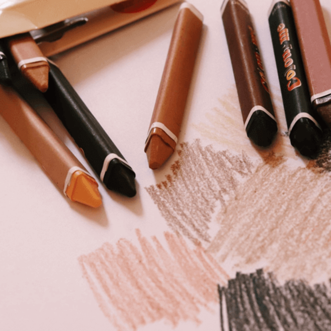 Colour me skin - Crayons (set van 12 wasco's)