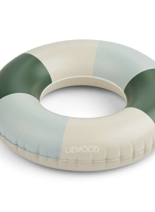 Liewood - Baloo swim float ring - Garden / dove / sandy stripe