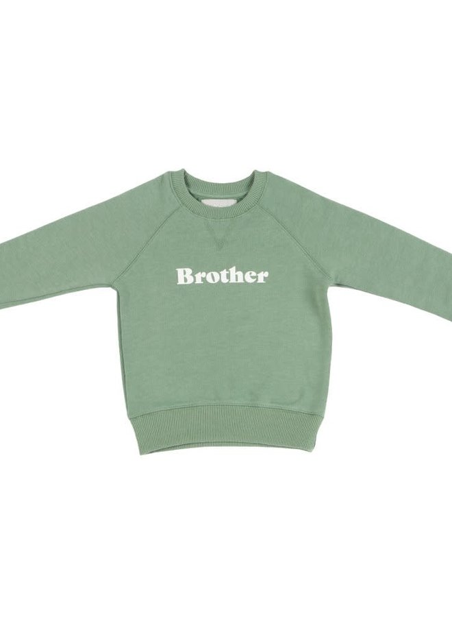 Bob & Blossom - 'BROTHER' Sweatshirt - Fern