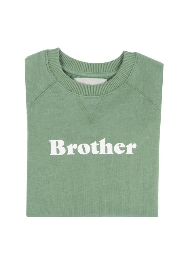Bob & Blossom - 'BROTHER' Sweatshirt - Fern