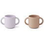 Liewood - Gene silicone 2-pack - Cat light lavender rose mix