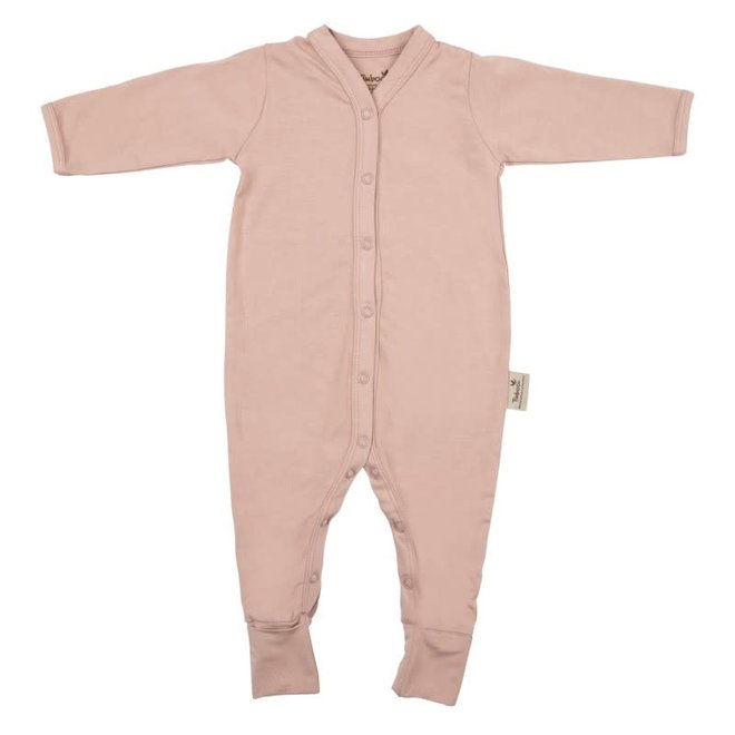 Timboo - Babysuit longsleeve with feet - Mellow Mauve