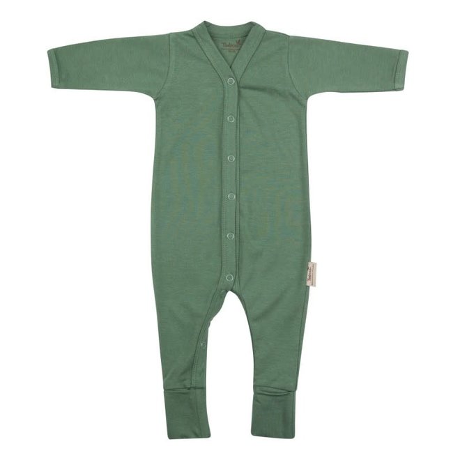 Timboo - Babysuit longsleeve with feet - Aspen green