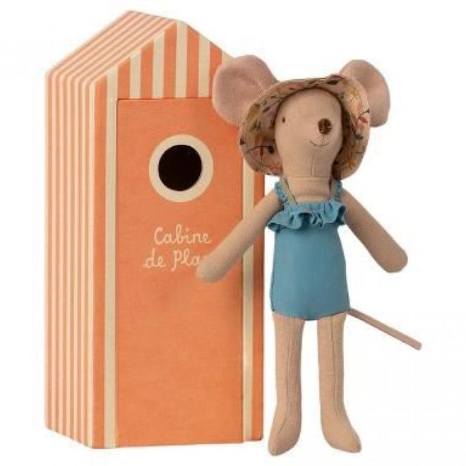 Maileg - Beach mice - Mum in Cabin de plage