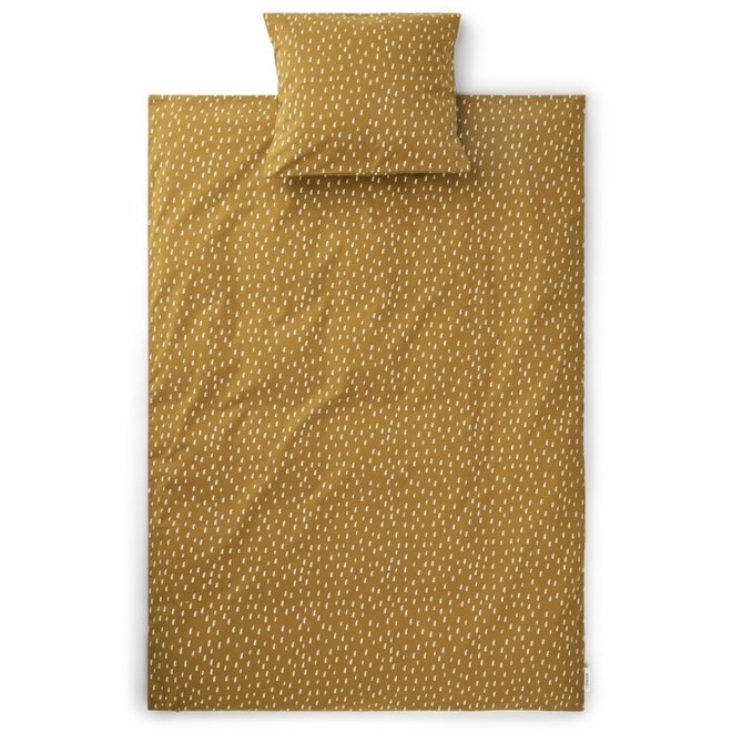 Liewood - Bedding print Graphic stroke /  Golden caramel