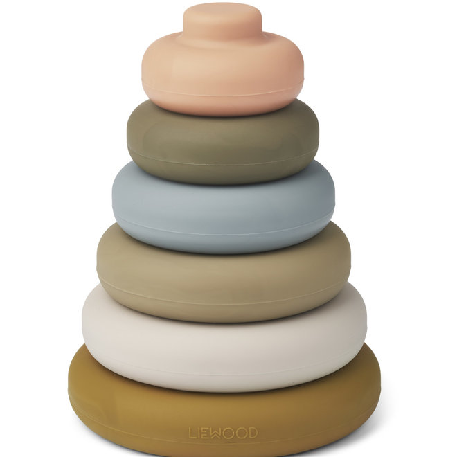 Liewood - Dag stacking tower - Khaki multi mix