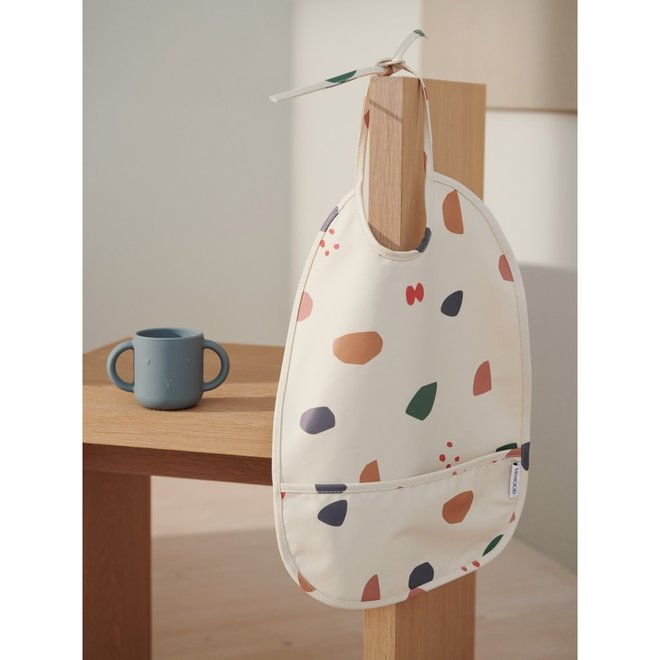 Liewood - Lai bib - Geometric foggy mix