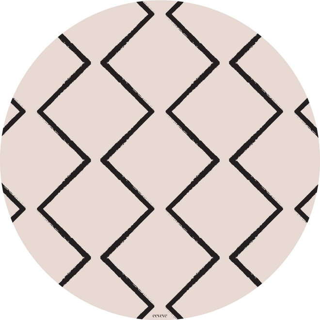 Eeveve Ronde vloermatten Beni Ecru