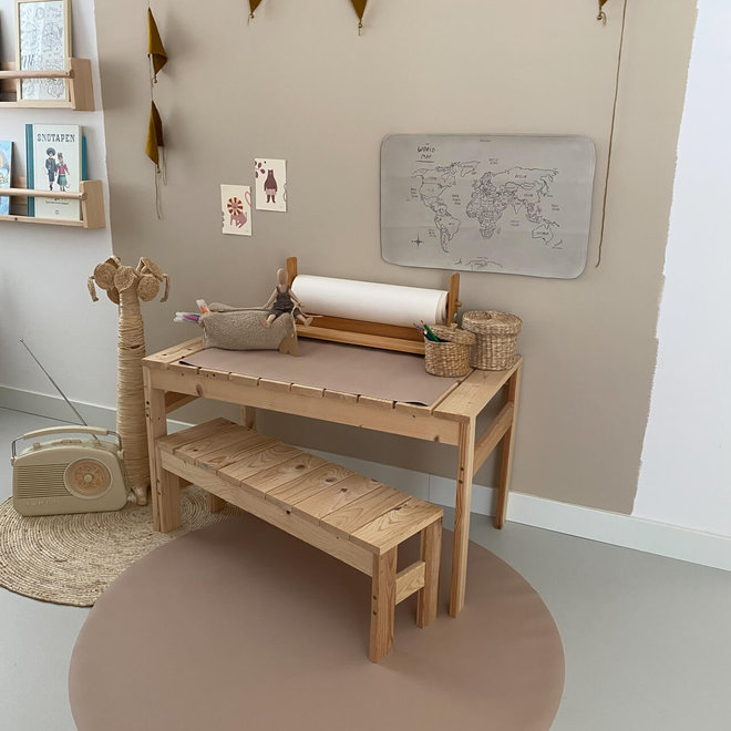 Eeveve Ronde vloermatten Mocha donker