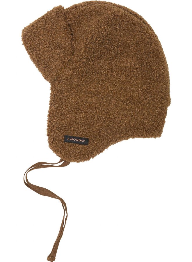 A Monday in Copenhagen - Sander Hat Dess Teddy fleece Sugar almond