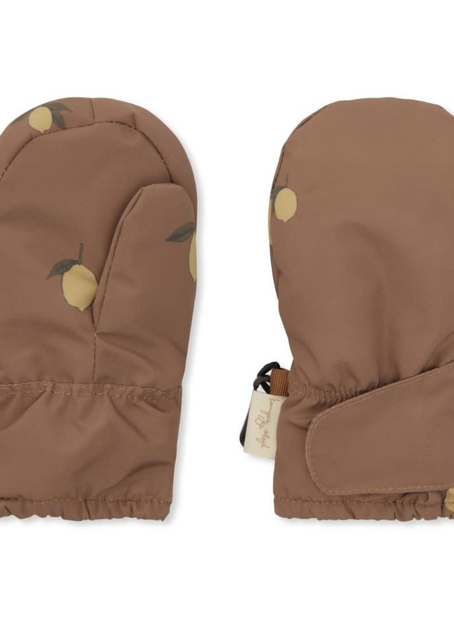 Konges Slojd - Nohr snow mittens - Lemon brown