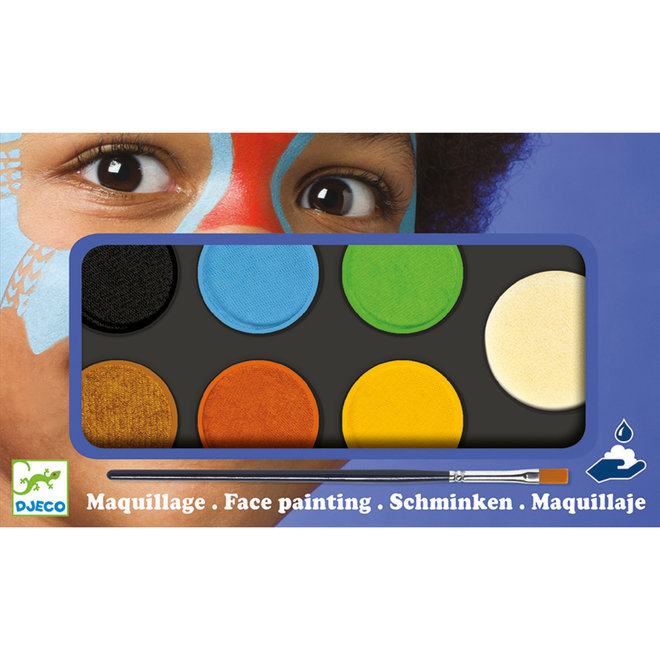 Djeco - Face painting kit - 6 colours - Nature