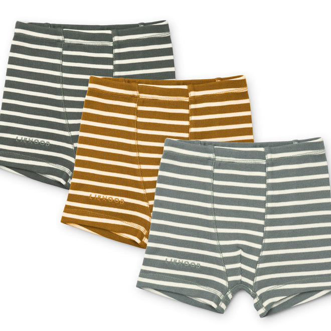 Liewood - Felix boxers (3-pack) - Blue fog multi mix Stripe