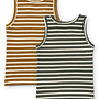 Liewood - Faris tank top 2-pack - Hunter green multi mix Stripe