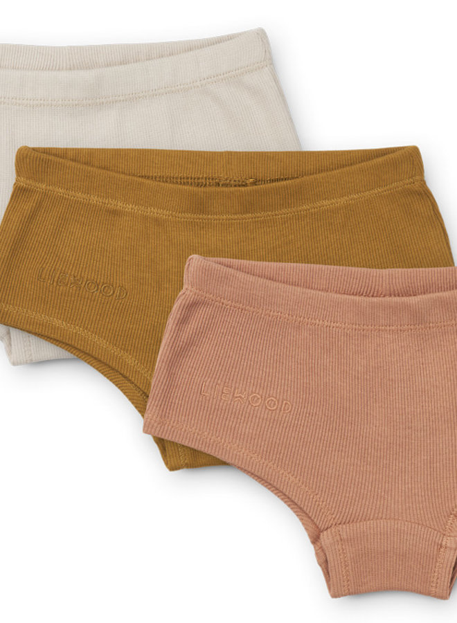 Liewood - Nicky hipsters 3-pack - Tuscany rose multi mix