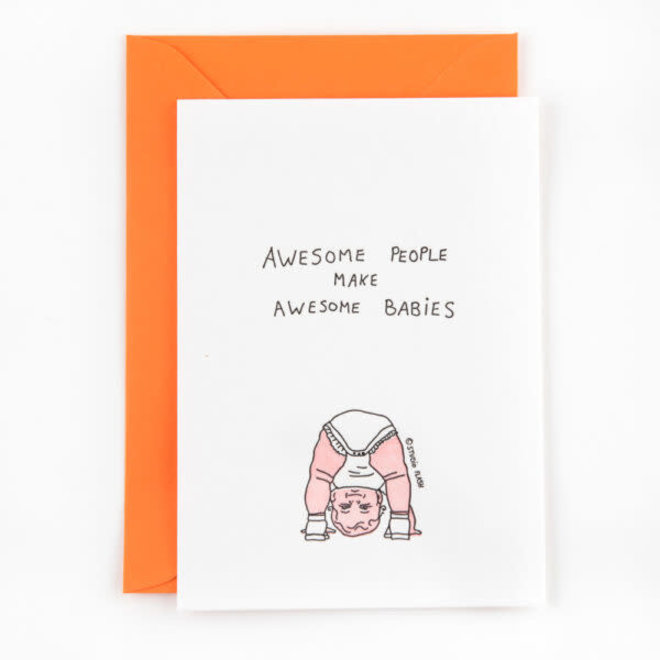 Studio Flash - Wenskaart - Awesome people make awesome babies