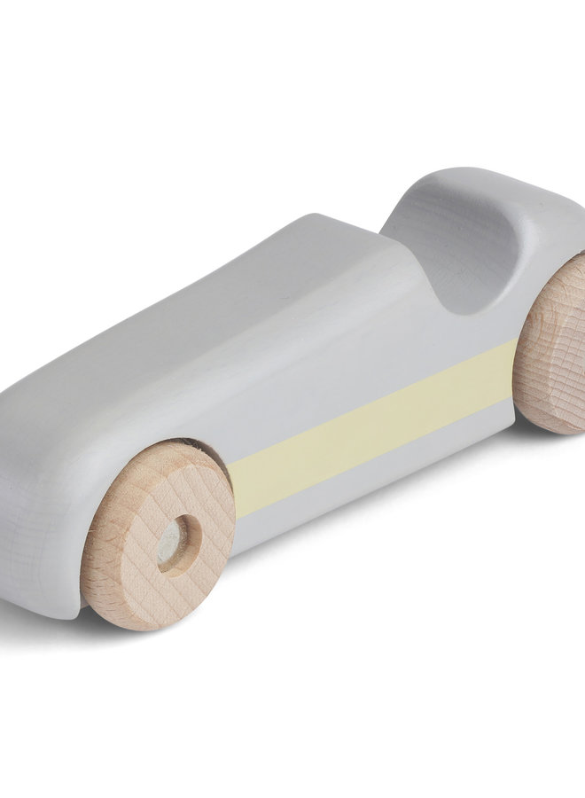 Konges Slojd - Wood race car Warm grey