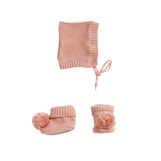 Olli & Ella - Snuggly and knit set Bloom