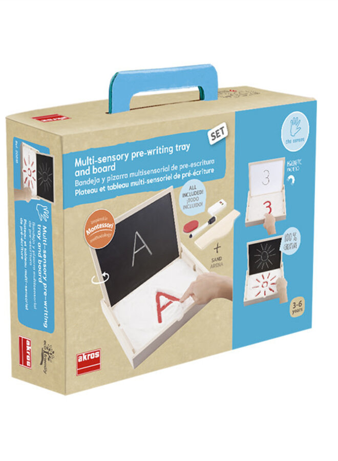Akros - Zandtafel Montessori (incl. magneet en krijtbord)