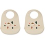 Liewood - Tilda silicone bib - Geometry foggy