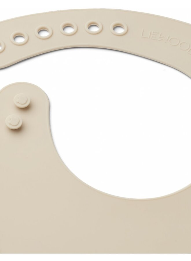 Liewood - Tilda silicone bib - Geometry foggy