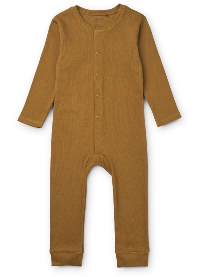 Liewood - Birk pyjamas jumpsuit - Golden caramel