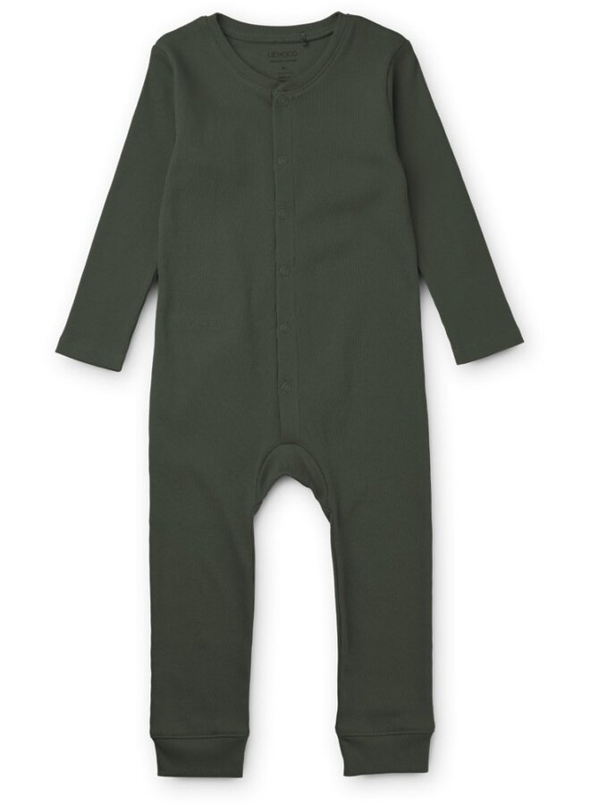 Liewood - Birk pyjamas jumpsuit - Hunter green