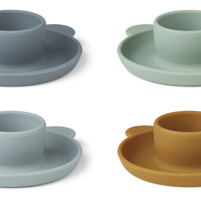 Liewood - Janus egg cup Mr bear blue mix