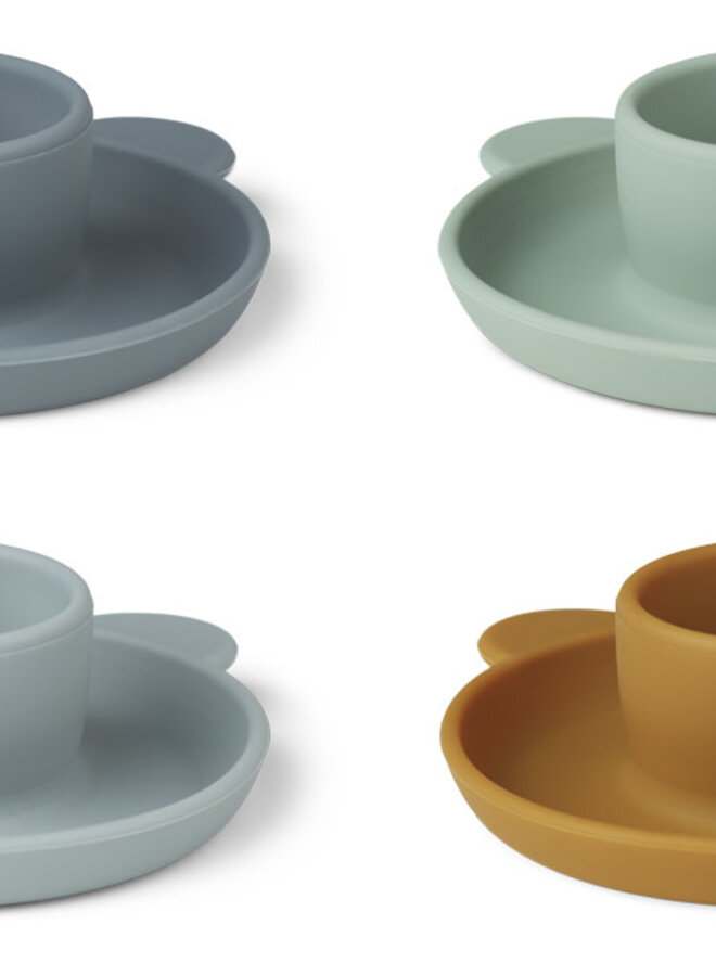 Liewood - Janus egg cup Mr bear blue mix