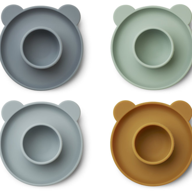 Liewood - Janus egg cup Mr bear blue mix